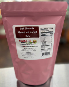 Dark Chocolate Almond Sea Salt Bark 8 ounce