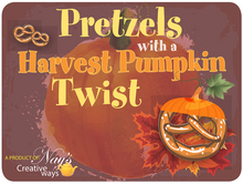 Harvest Pumpkin Pretzels with a Twist - 6 Ounce  (Available until November 30th)