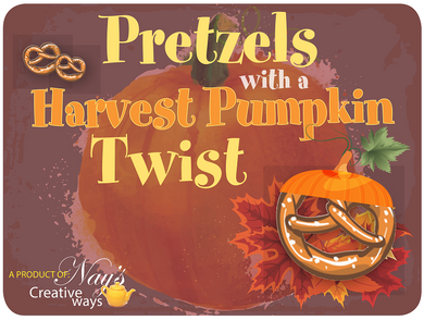 Harvest Pumpkin Pretzels with a Twist - 6 Ounce  (Available until November 30th)