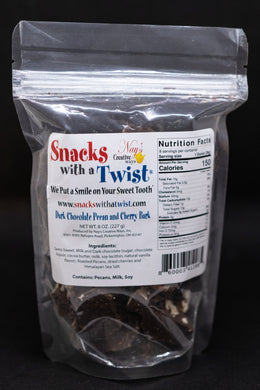 Dark Chocolate Pecan and Cherry Bark 8 ounce